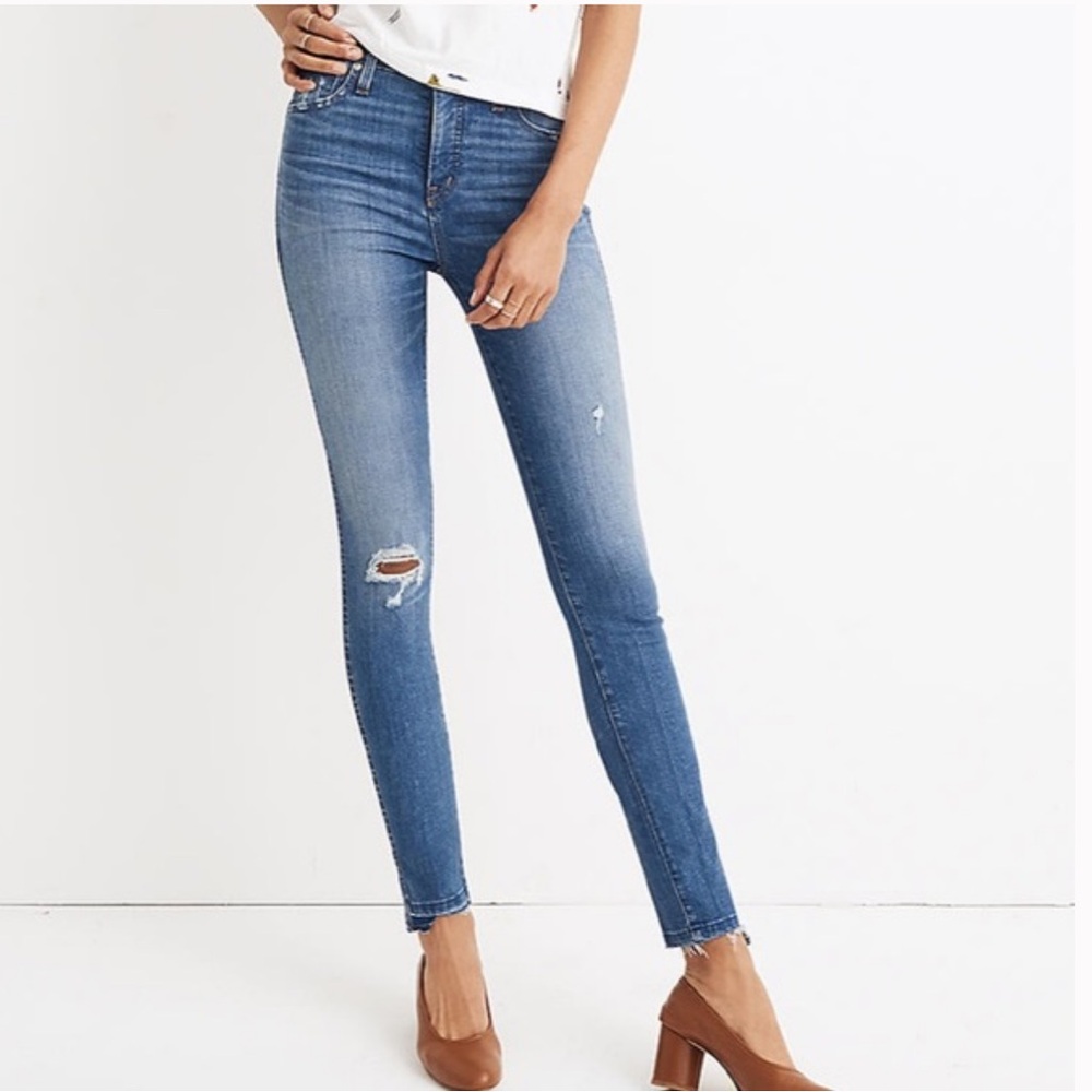 MADEWELL 10” High Rise Skinny Step Hem Edition